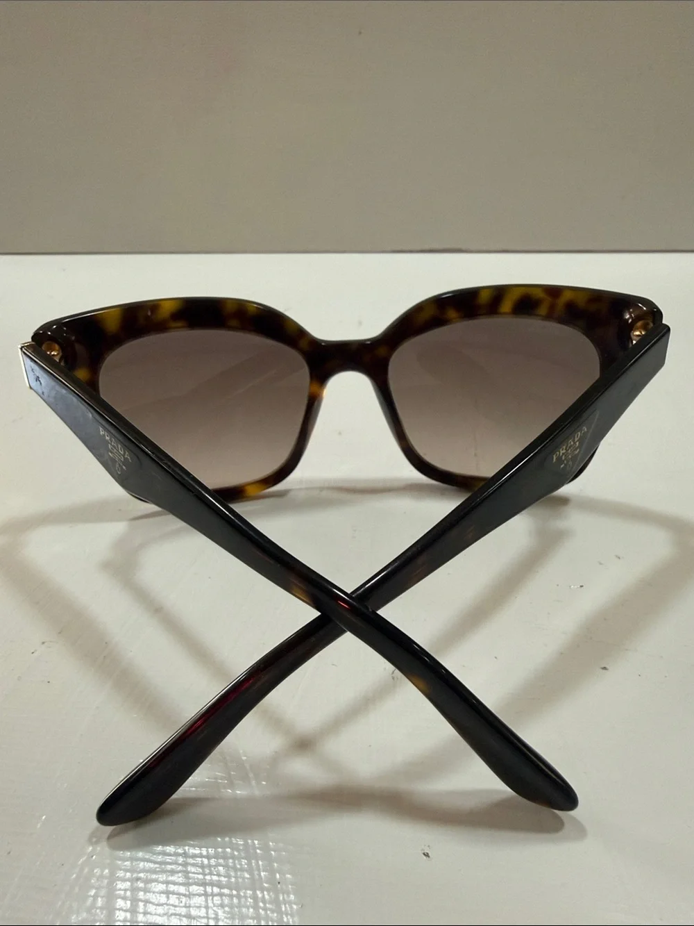 Prada Tortoiseshell Sunglasses with Brown Gradient Lenses